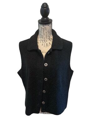 St. John's Bay Charcoal Gray Sherpa-Lined Vest